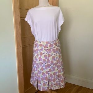 RW & CO Pastel Coloured Box Pleated Skirt, Size 6